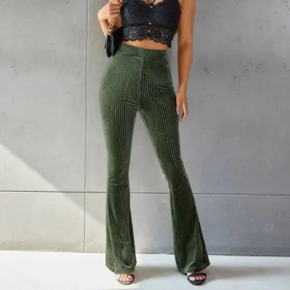 Shein size large velvet pants